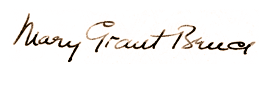 Mary Grant Bruce's signature